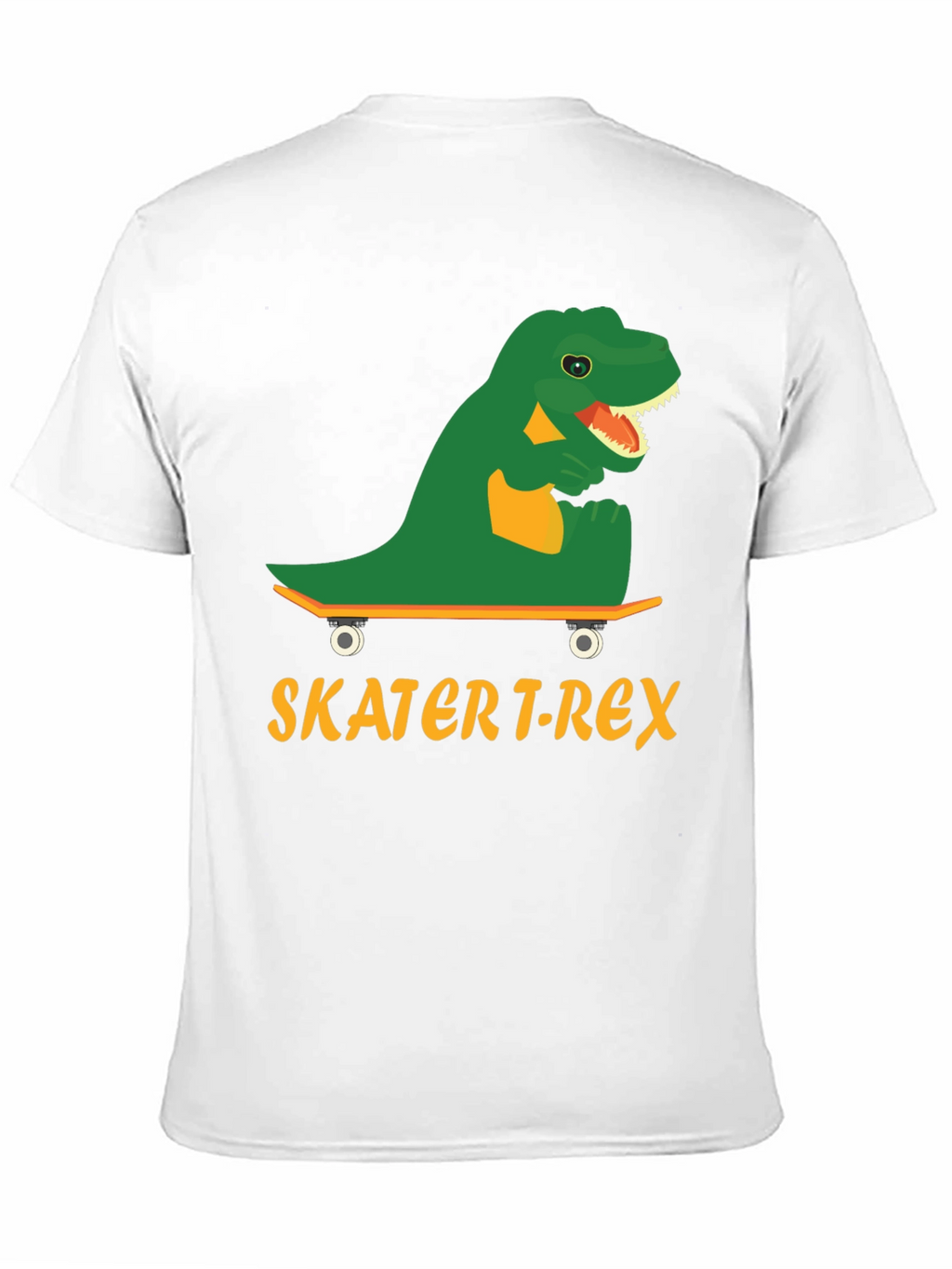 Skater T-Rex Graphic Tee - Cool Dinosaur Skateboard T-Shirt
