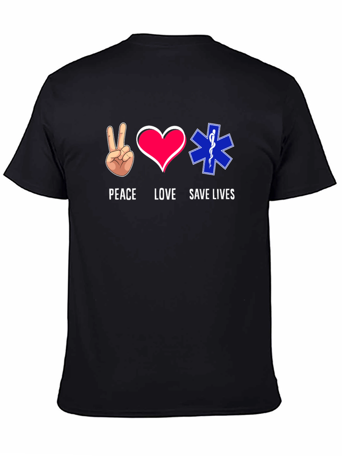 Peace Love Save Lives Graphic T-Shirt