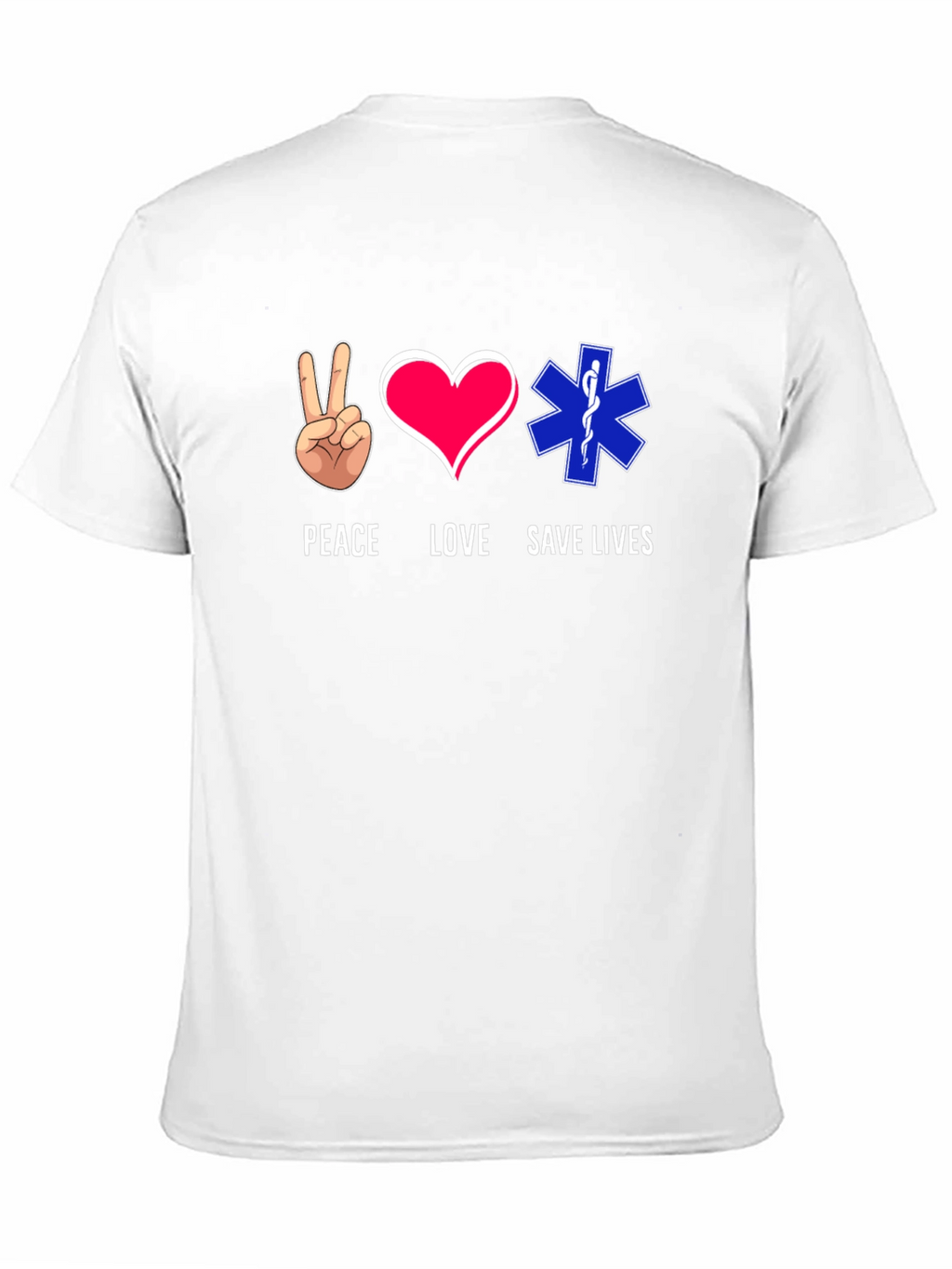 Peace Love Save Lives Graphic T-Shirt