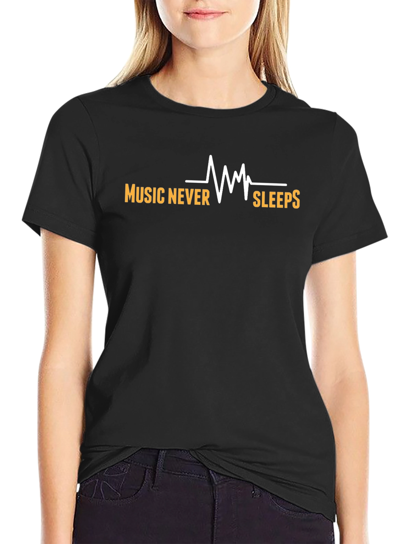 Music Never Sleeps Graphic T-Shirt