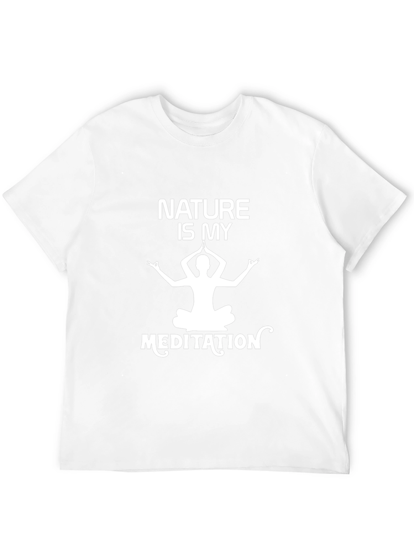 Nature Meditation Black T-Shirt