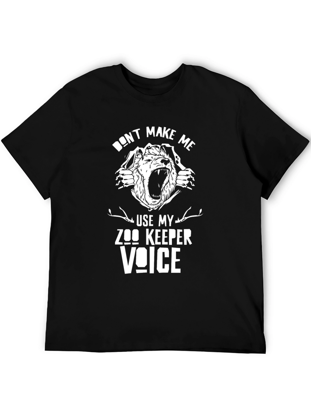 Zookeeper Voice T-Shirt Novelty Animal Keeper Tee