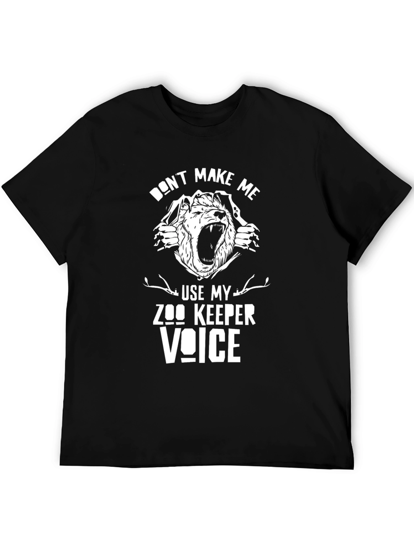 Zookeeper Voice T-Shirt Novelty Animal Keeper Tee