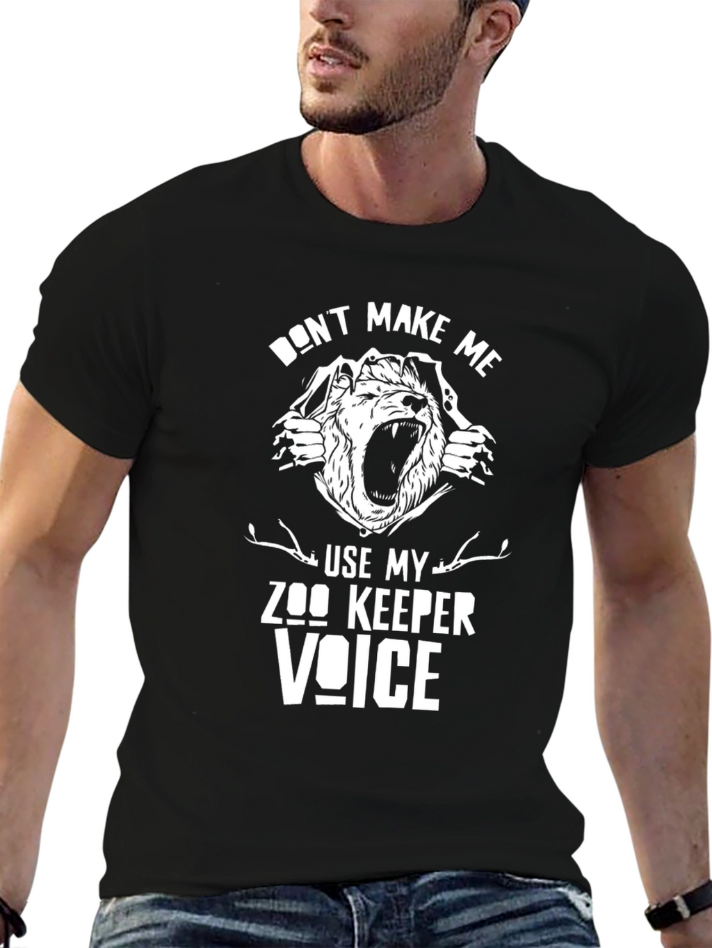 Zookeeper Voice T-Shirt Novelty Animal Keeper Tee