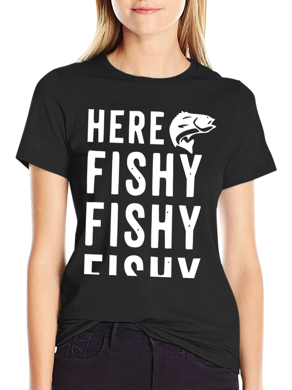 Here Fishy Fishy T-Shirt Funny Fishing Tee