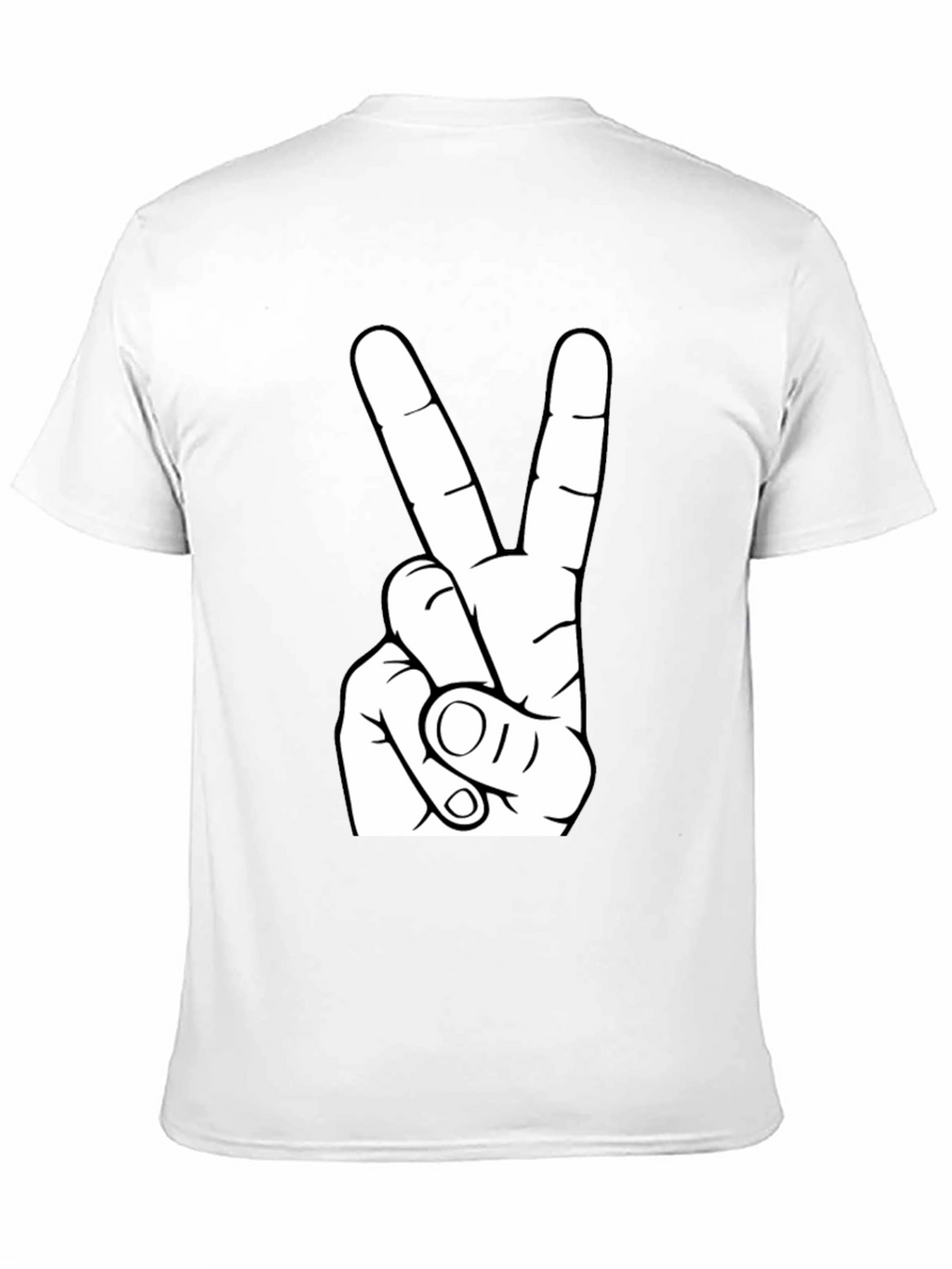 Peace Sign Graphic Tee - Black T-Shirt