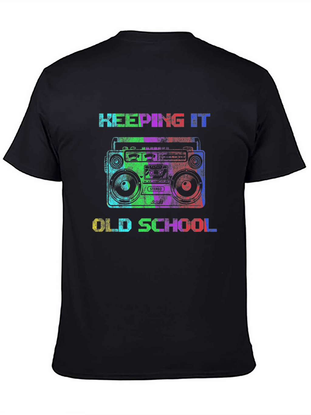 Retro Boombox Old School Graphic T-Shirt