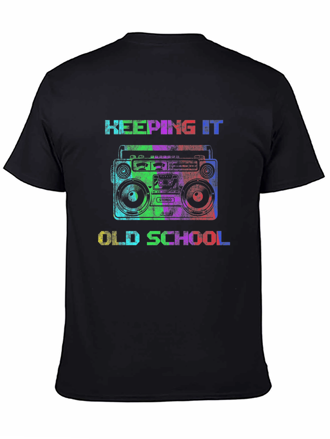 Retro Boombox Old School Graphic T-Shirt