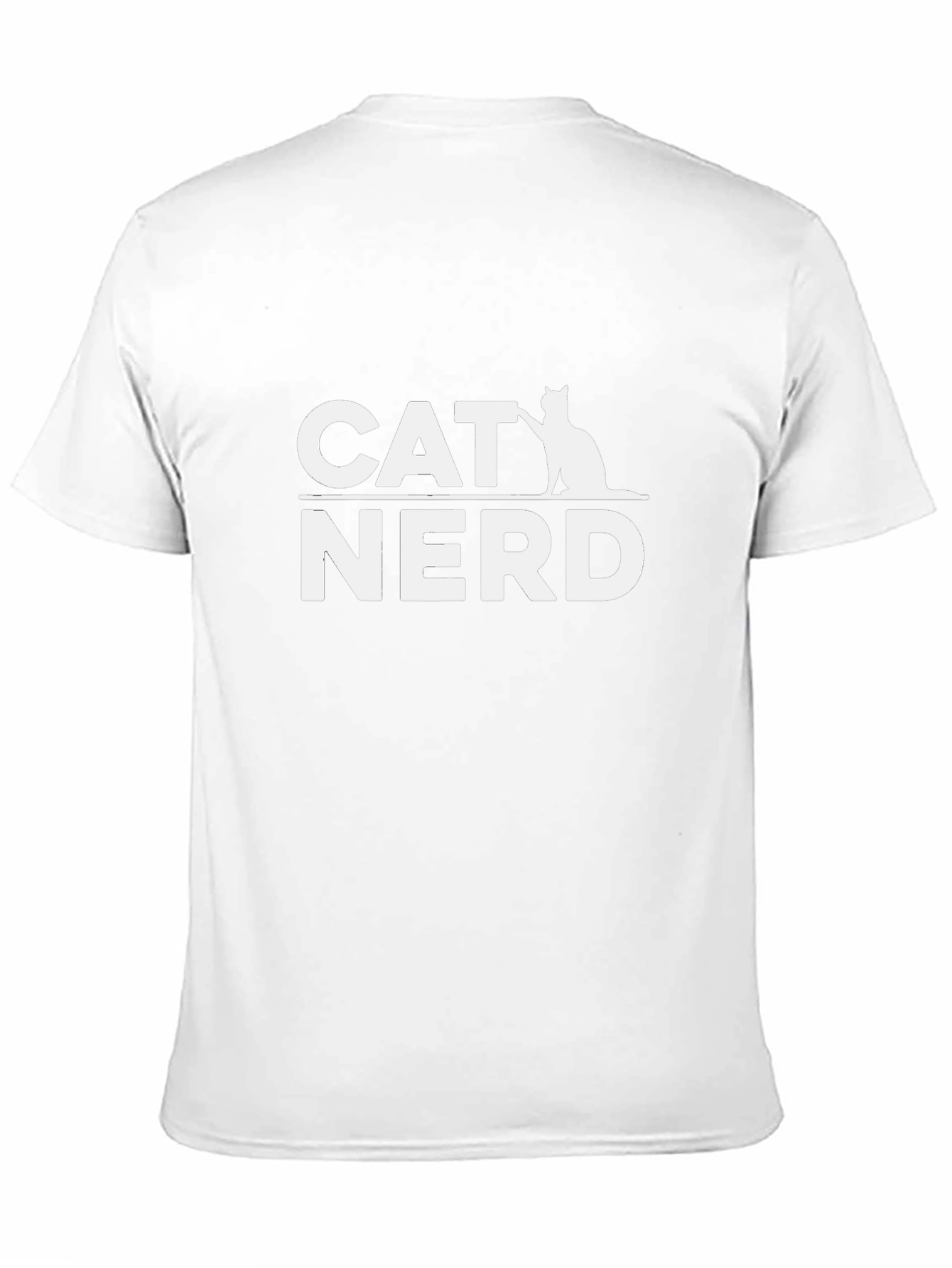 Cat Nerd T-Shirt - Black Cotton Graphic Tee