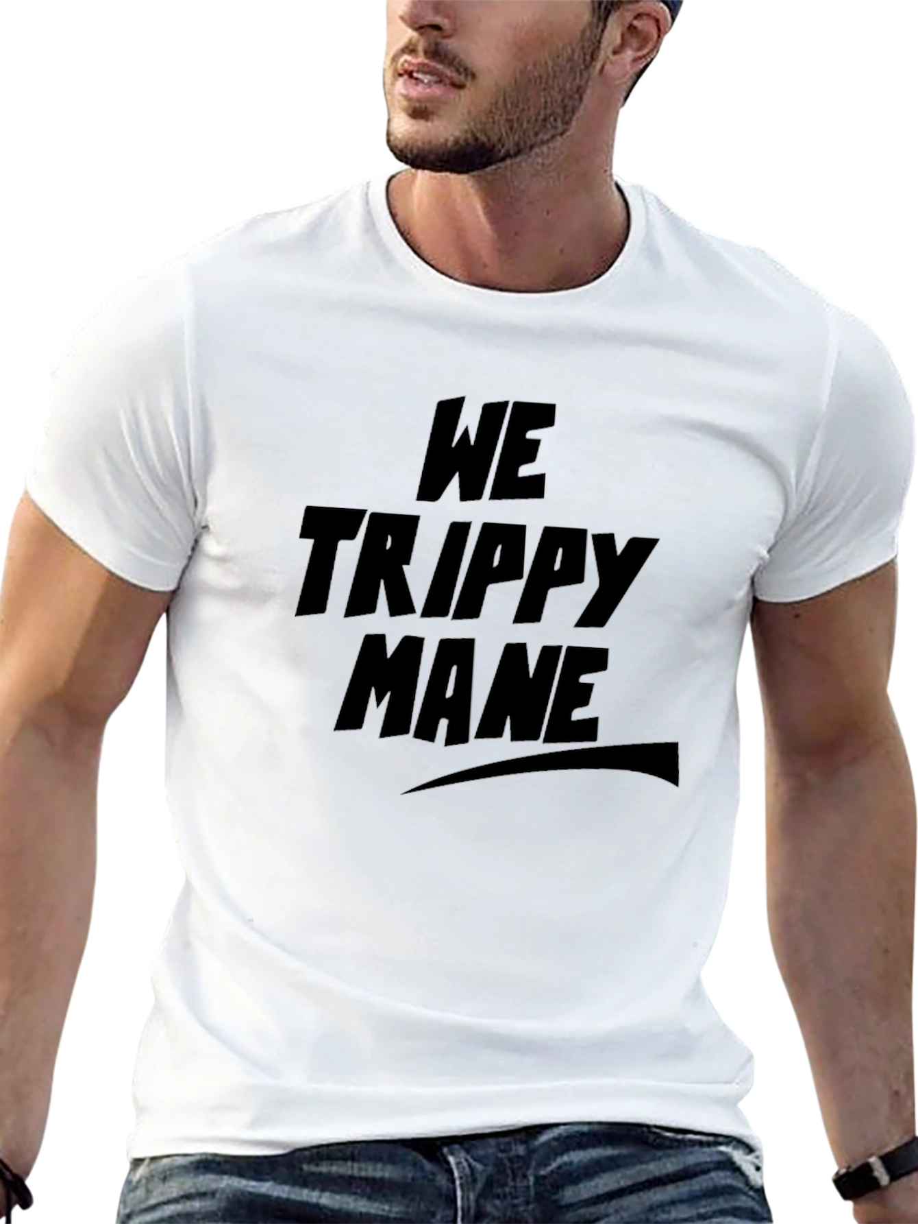 We Trippy Mane Black T-Shirt