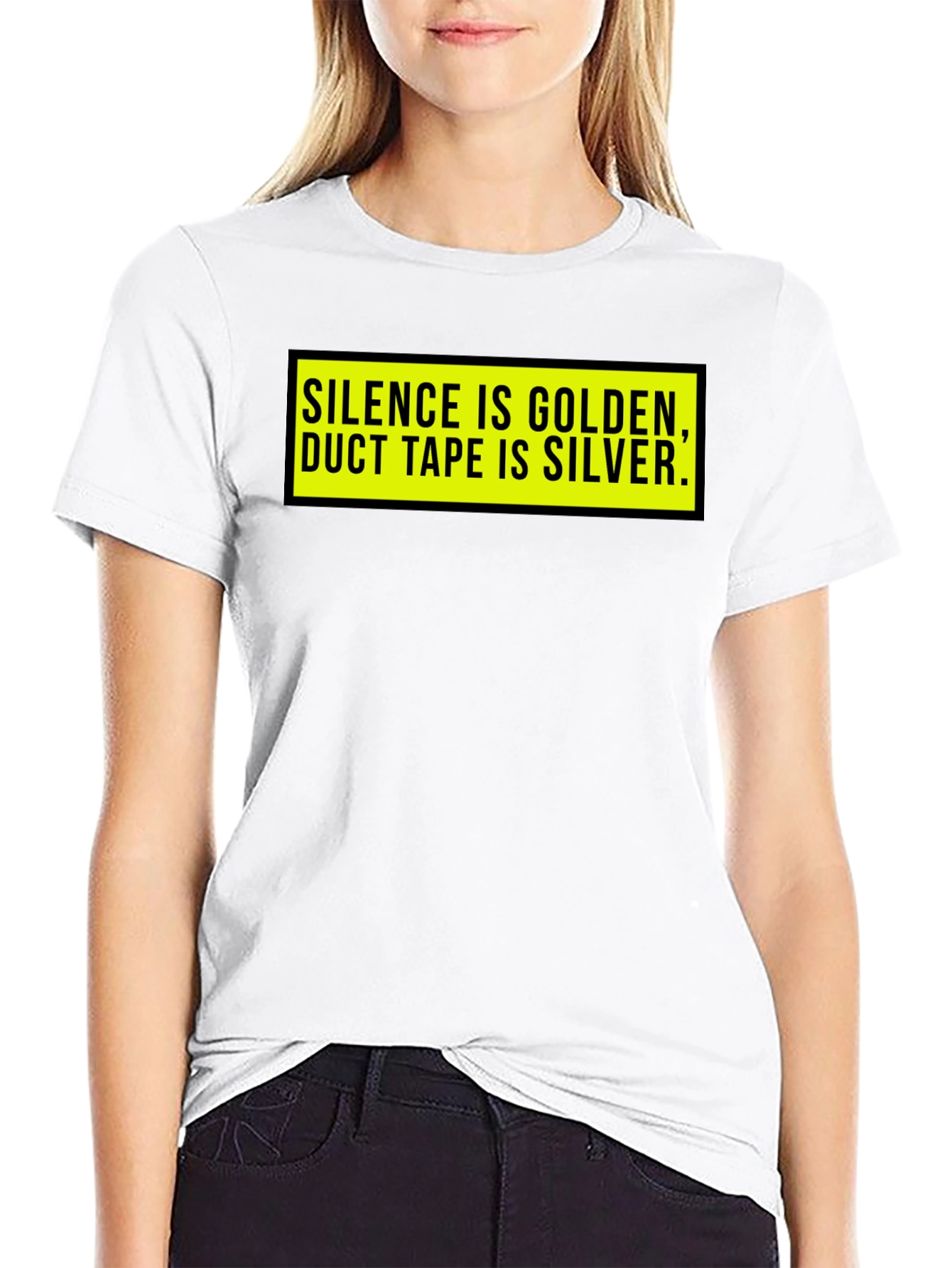 Silence is Golden T-Shirt - Funny Duct Tape Tee