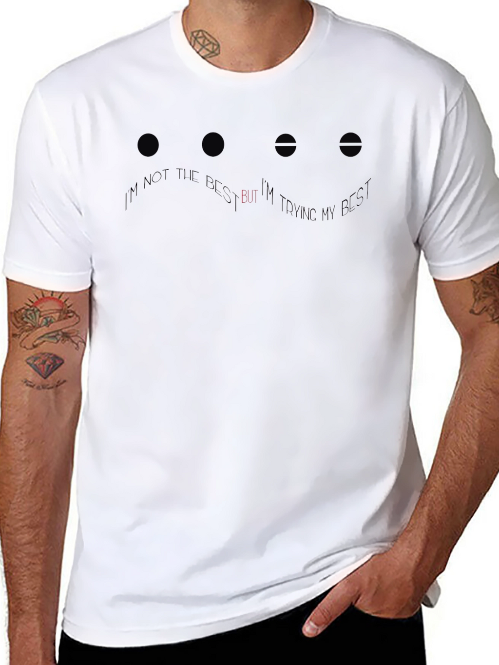Im Not The Best Graphic Print T-Shirt