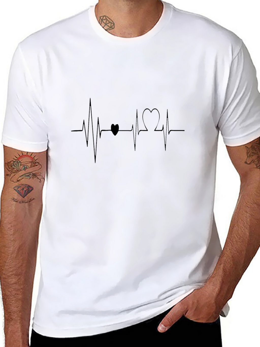 Heartbeat Love Tee - Stylish Graphic T-Shirt