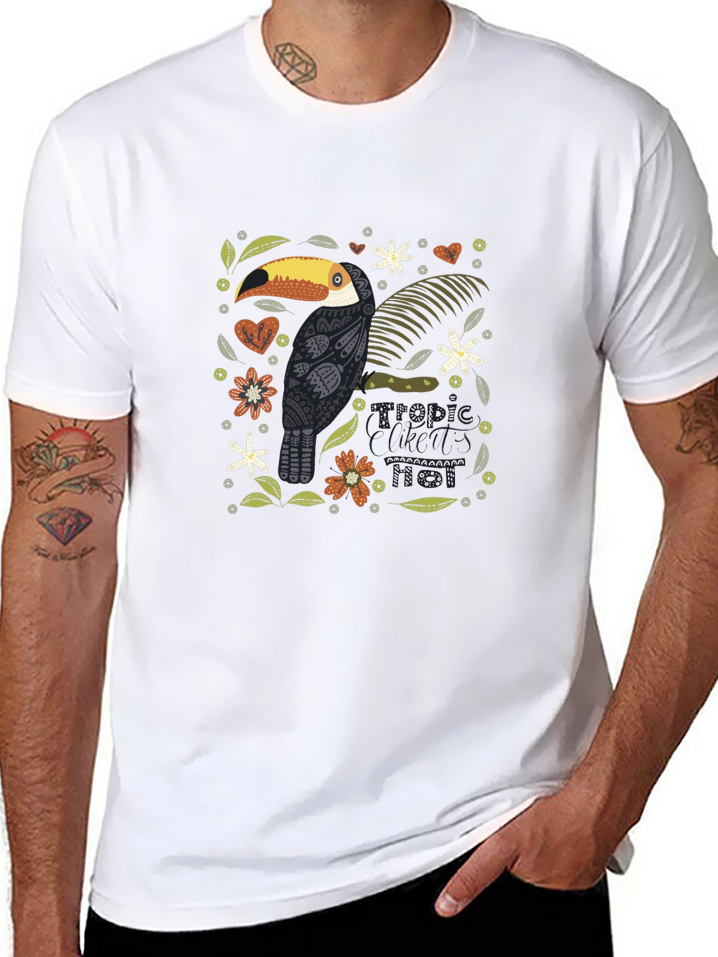 Tropical Toucan Graphic Tee - Stylish Comfort