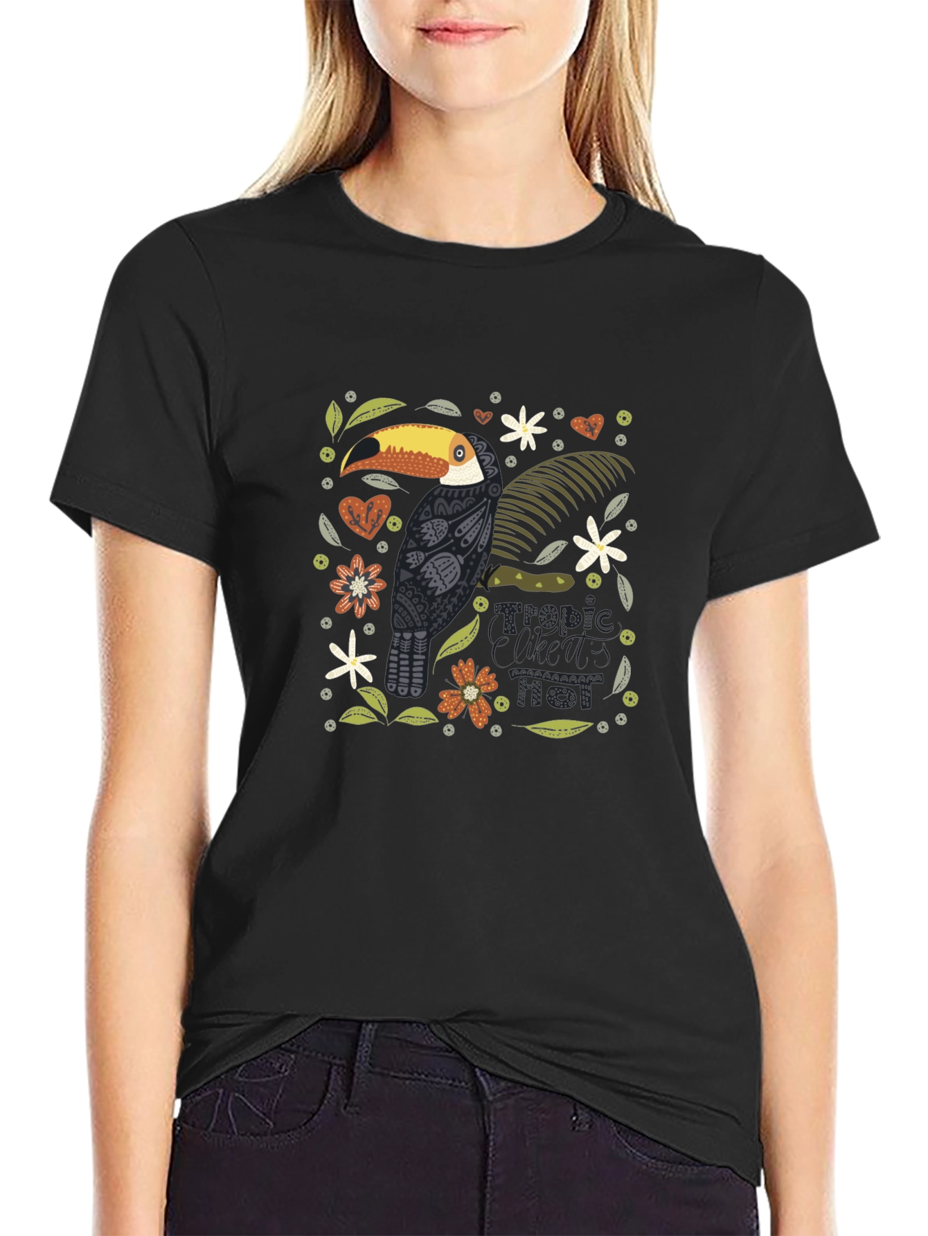 Tropical Toucan Graphic Tee - Stylish Comfort