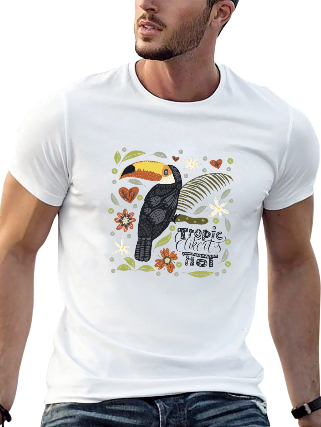 Tropical Toucan Graphic Tee - Stylish Comfort