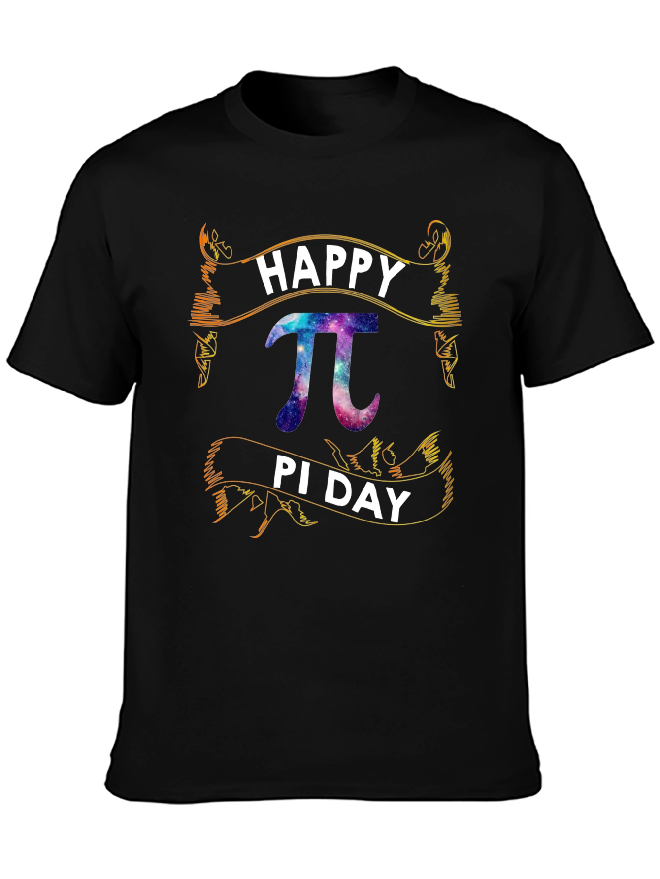 Happy Pi Day T-Shirt - Black Graphic Tee Math Lover