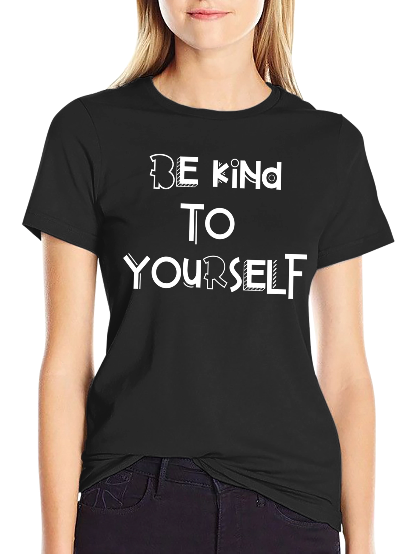 Be Kind To Yourself T-Shirt - Black Graphic Tee