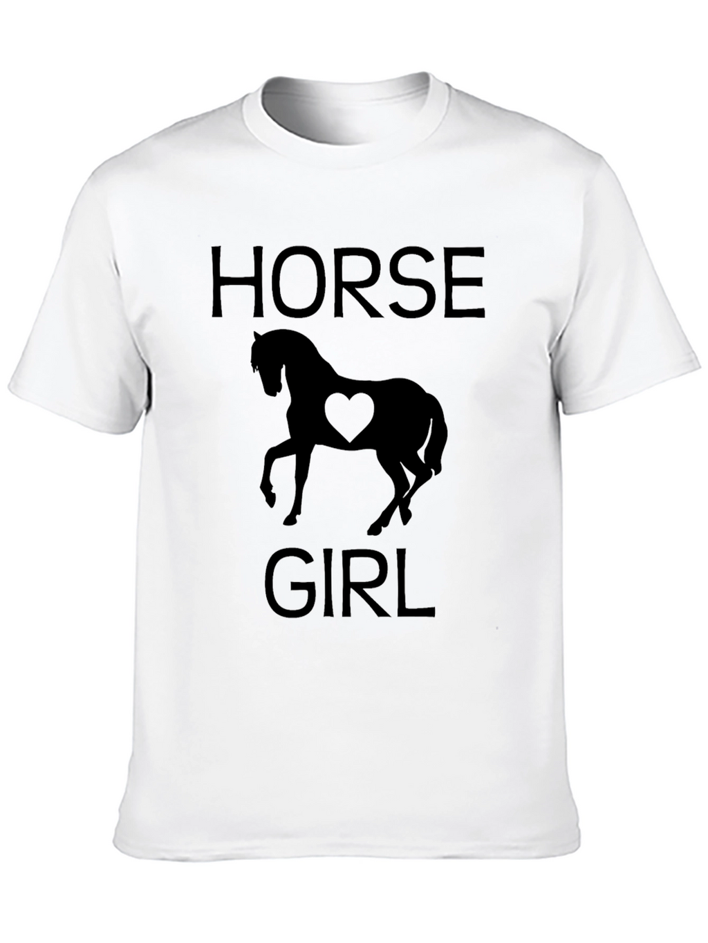 Horse Girl Black T-Shirt