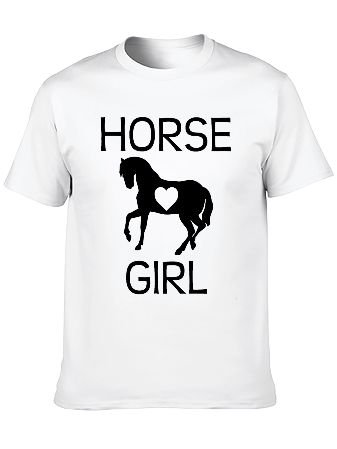 Horse Girl Black T-Shirt
