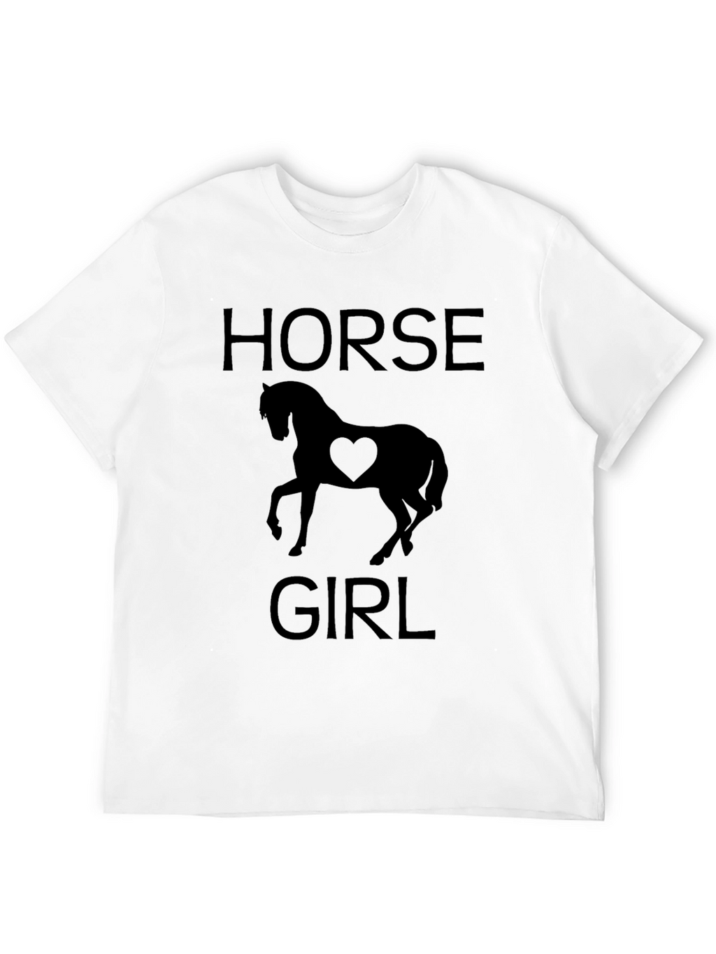 Horse Girl Black T-Shirt