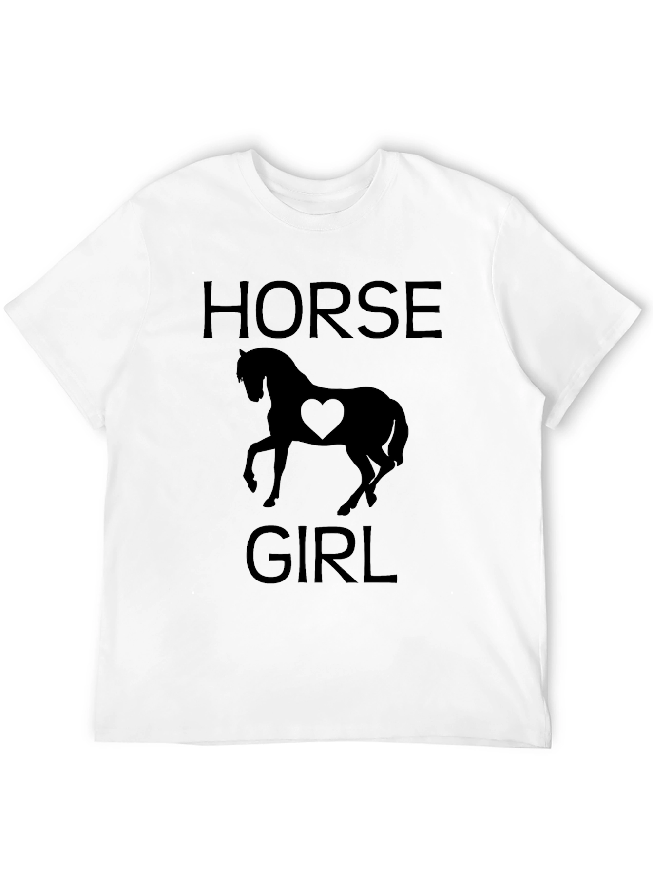 Horse Girl Black T-Shirt