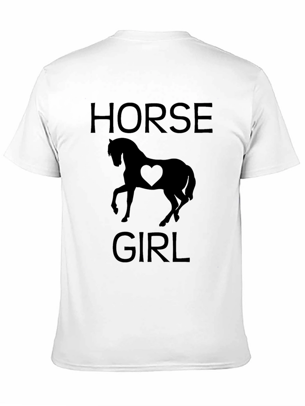 Horse Girl Black T-Shirt