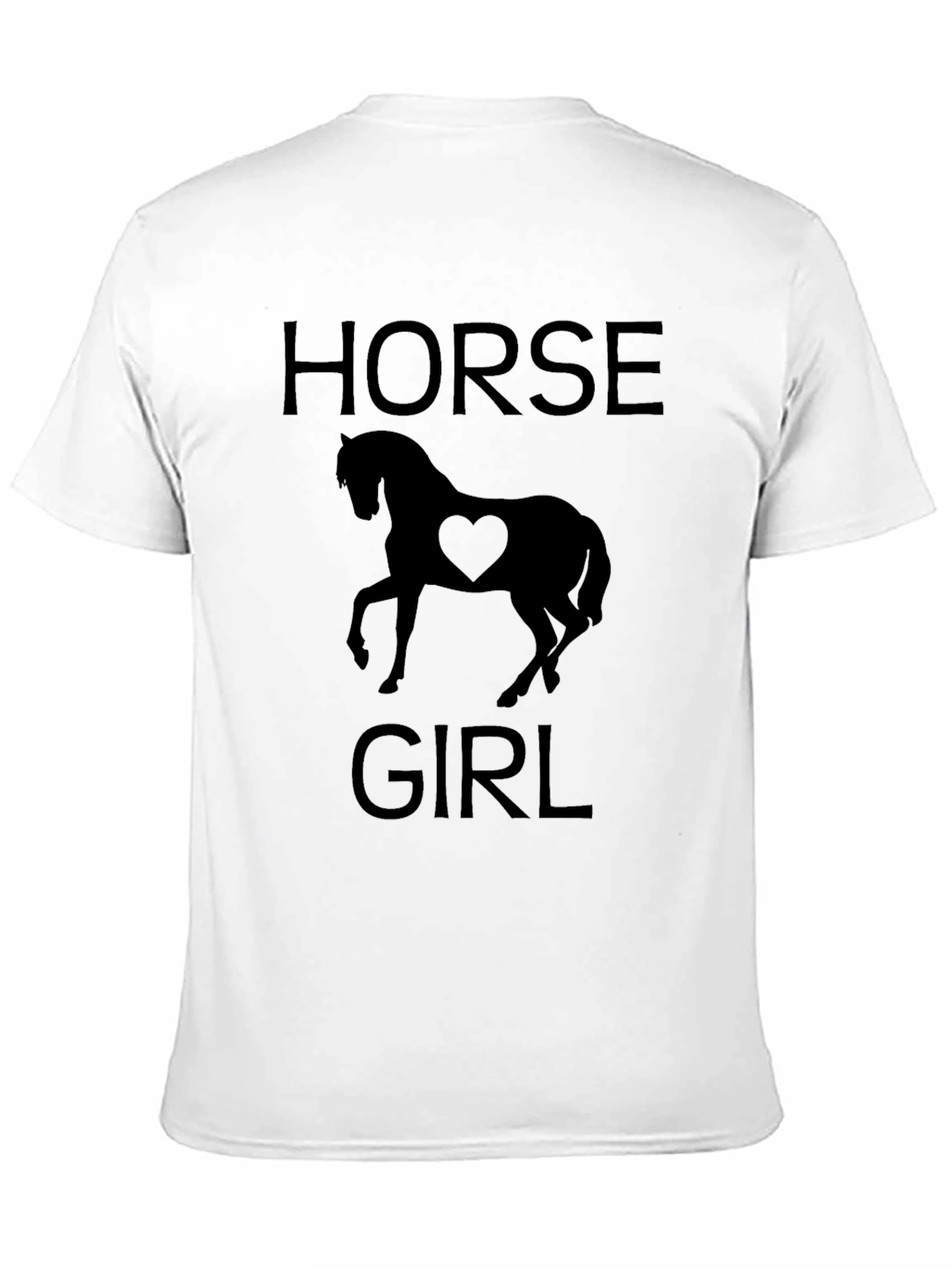 Horse Girl Black T-Shirt