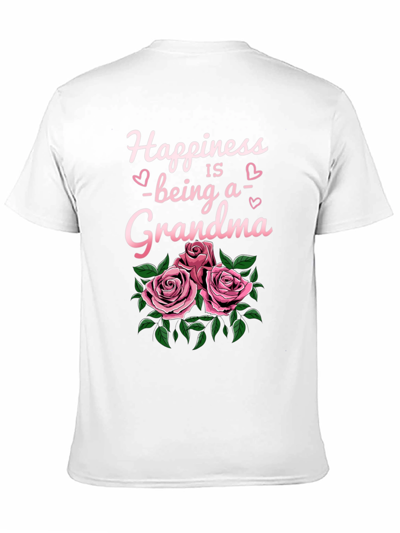 Happiness Being a Grandma T-Shirt with Roses