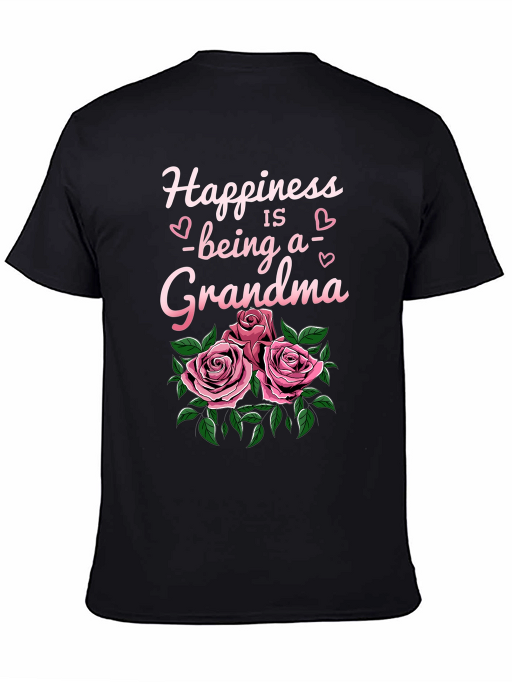 Happiness Being a Grandma T-Shirt with Roses