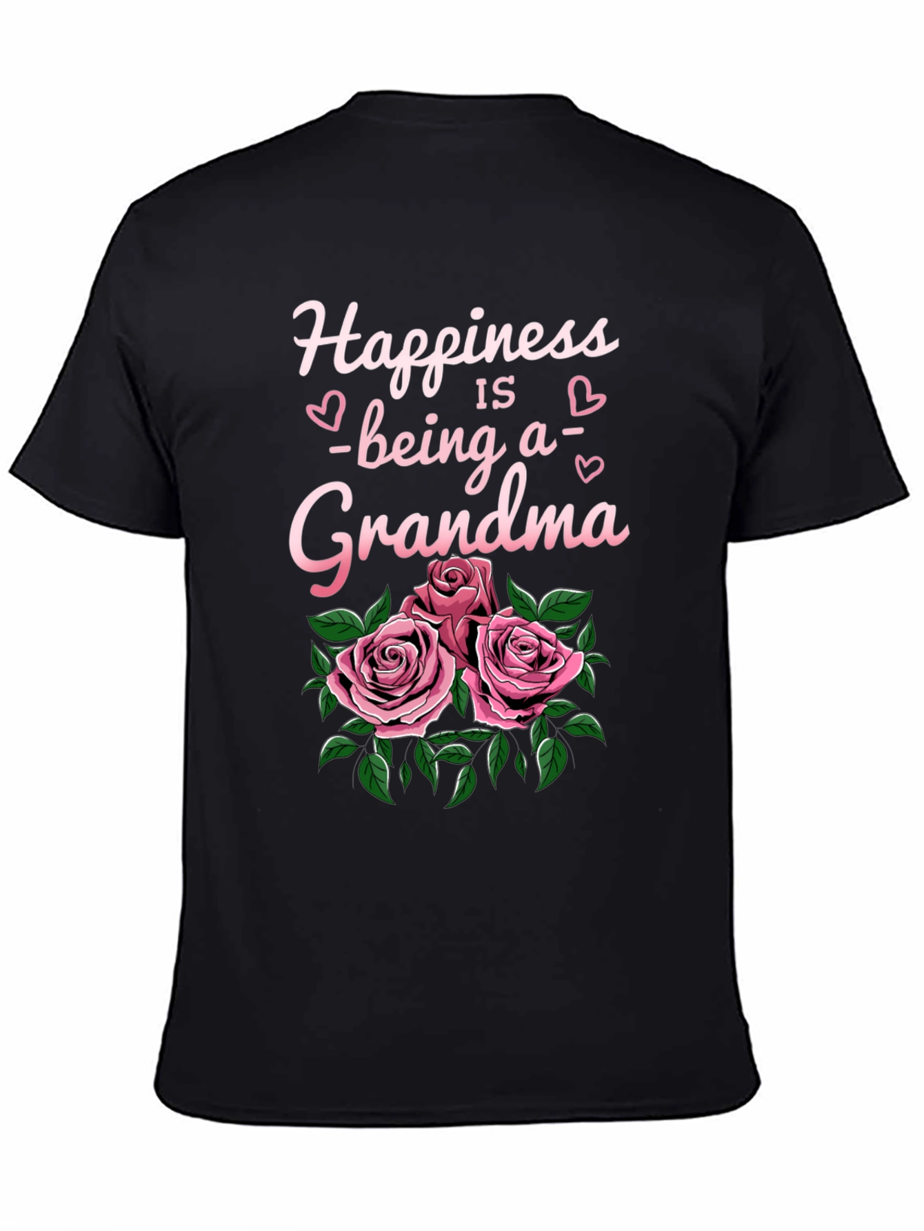 Happiness Being a Grandma T-Shirt with Roses