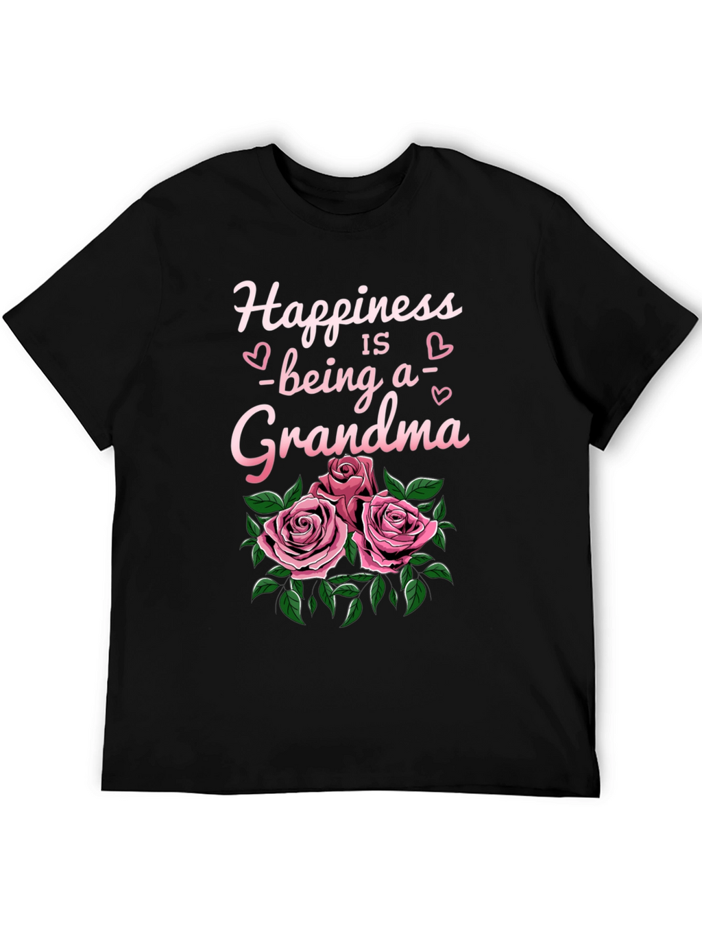 Happiness Being a Grandma T-Shirt with Roses