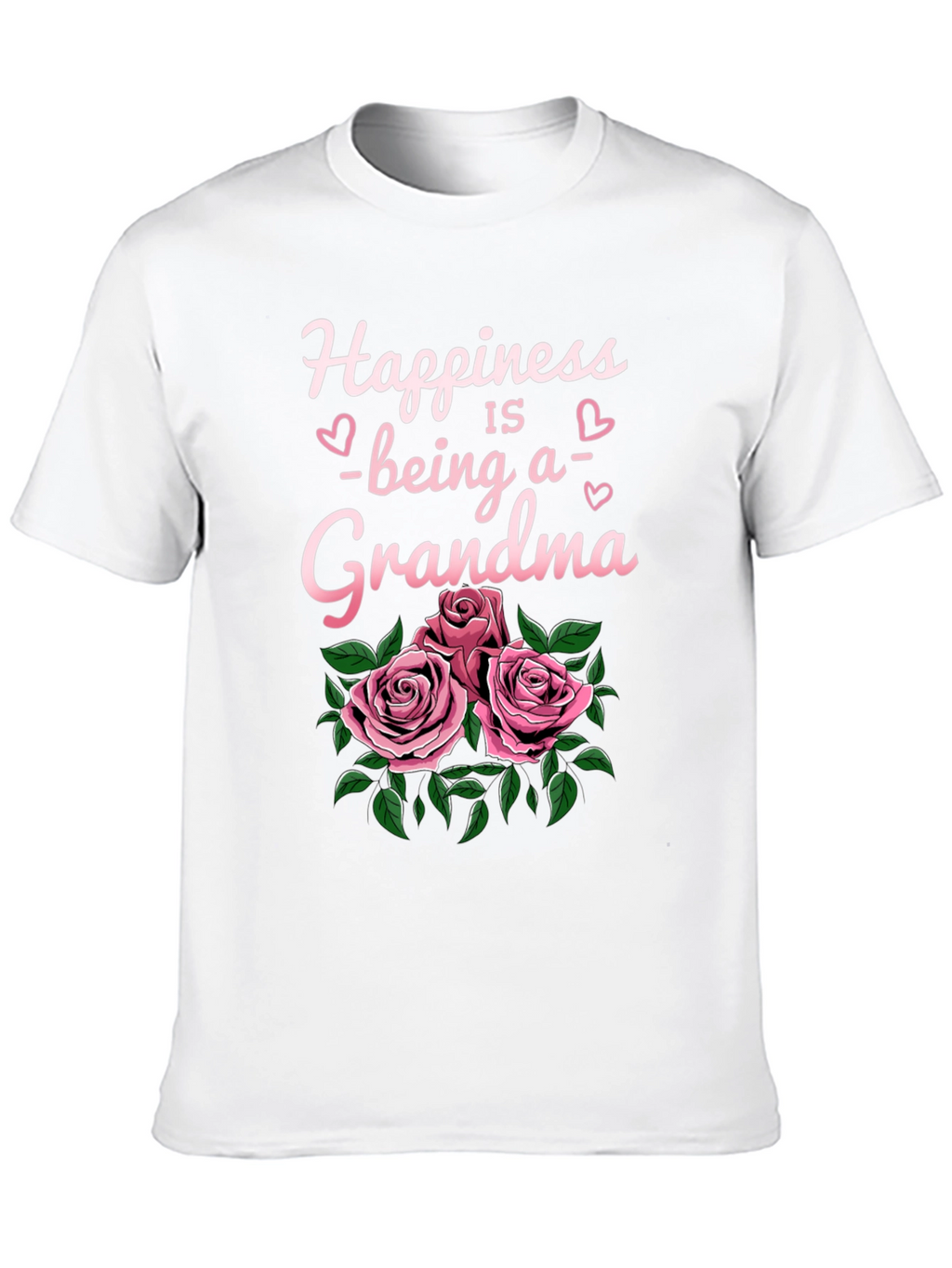 Happiness Being a Grandma T-Shirt with Roses