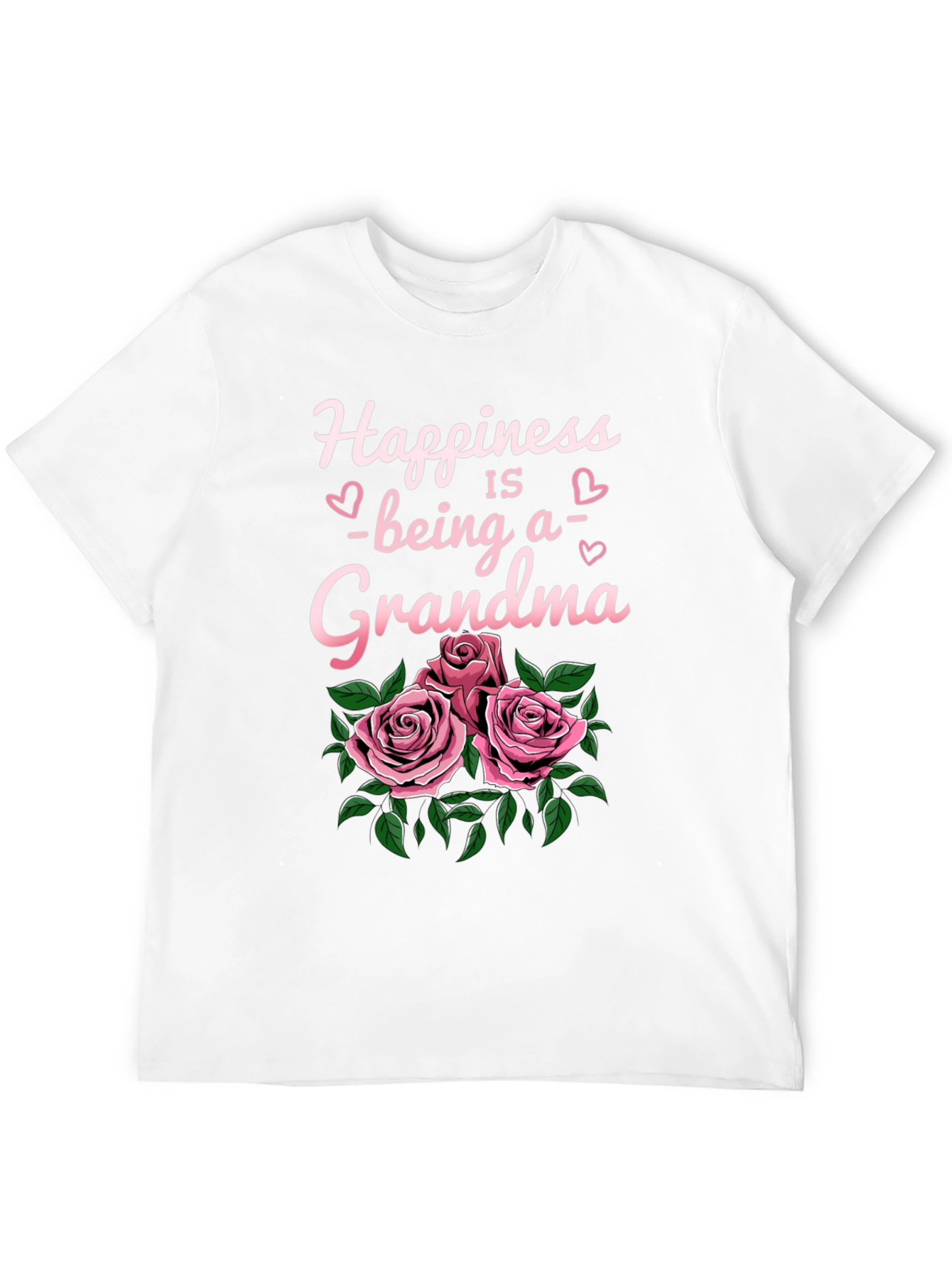 Happiness Being a Grandma T-Shirt with Roses