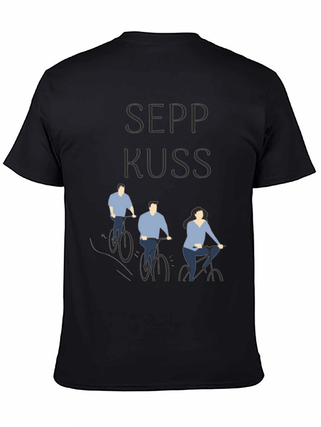 Sepp Kuss Cycling Tee - Black Cotton Graphic T-Shirt