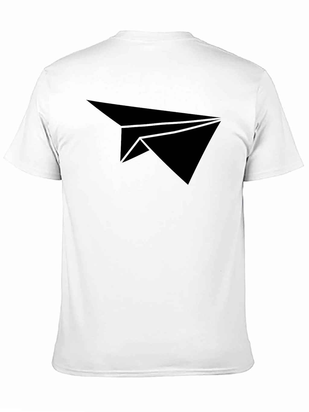 Black Paper Airplane Graphic Tee - Stylish Casual Wear
