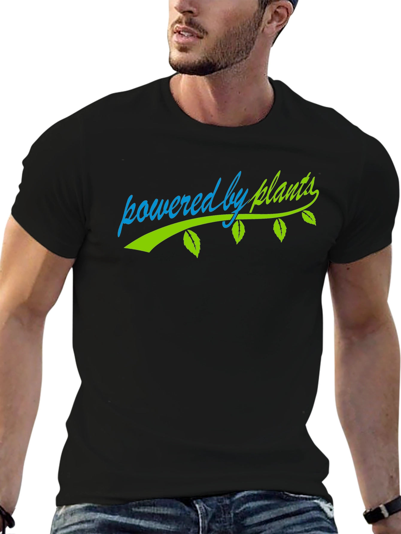 Powered by Plants Black T-Shirt
