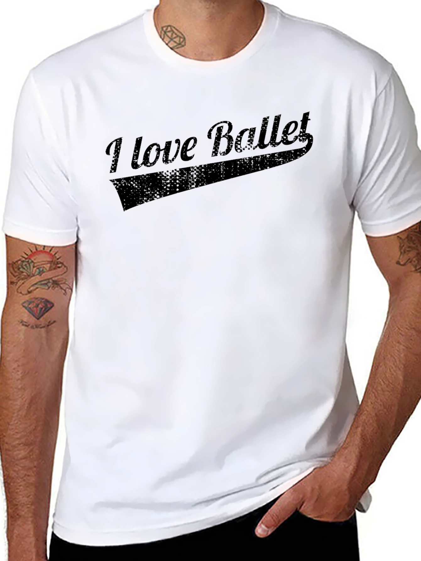 I Love Ballet Black T-Shirt