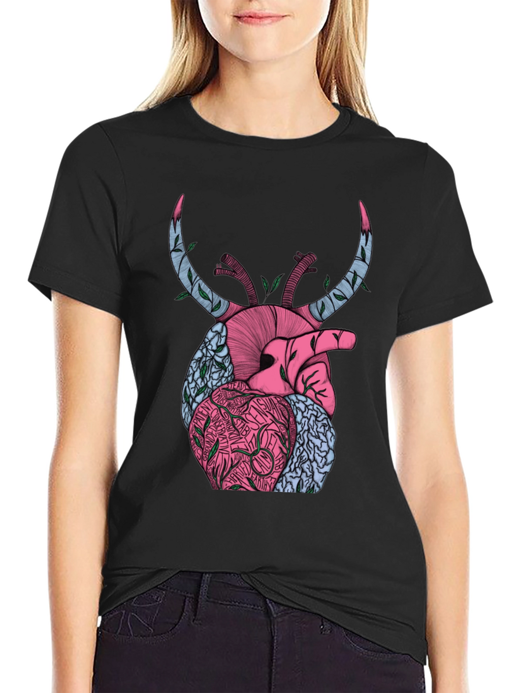 Anatomical Heart Graphic Tee - Unique Design