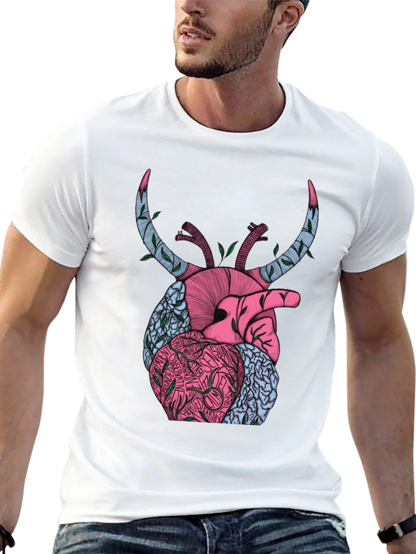 Anatomical Heart Graphic Tee - Unique Design