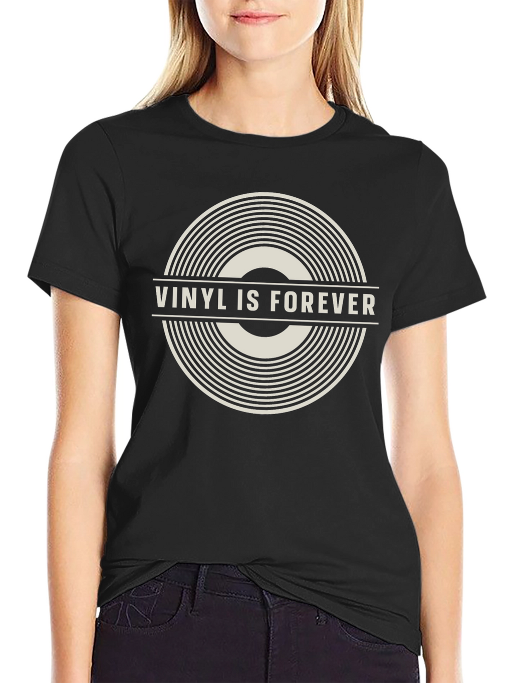Vinyl is Forever Black T-Shirt