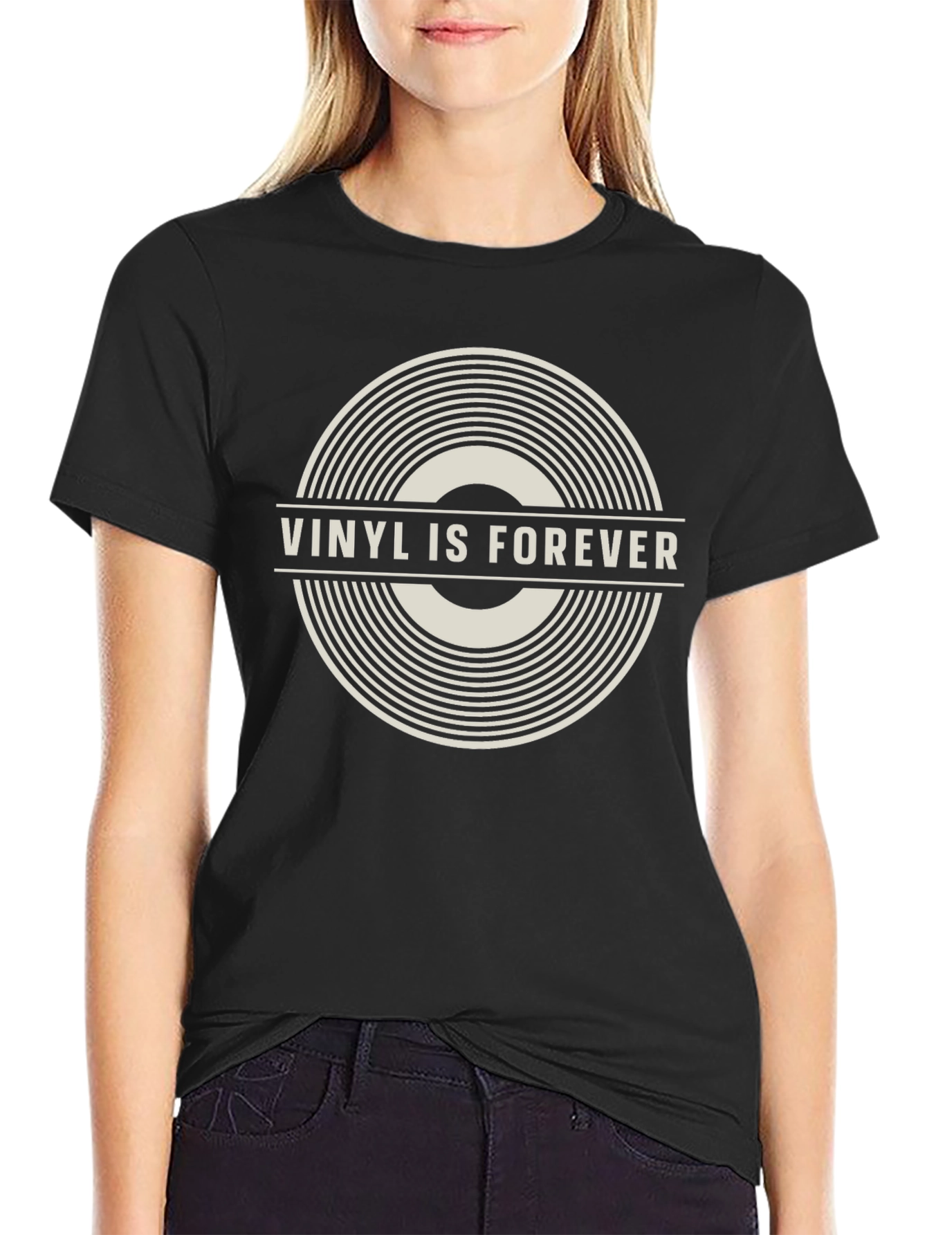 Vinyl is Forever Black T-Shirt