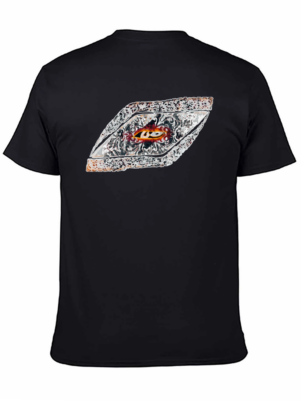 Eye-Catching Graphic Tee - Black