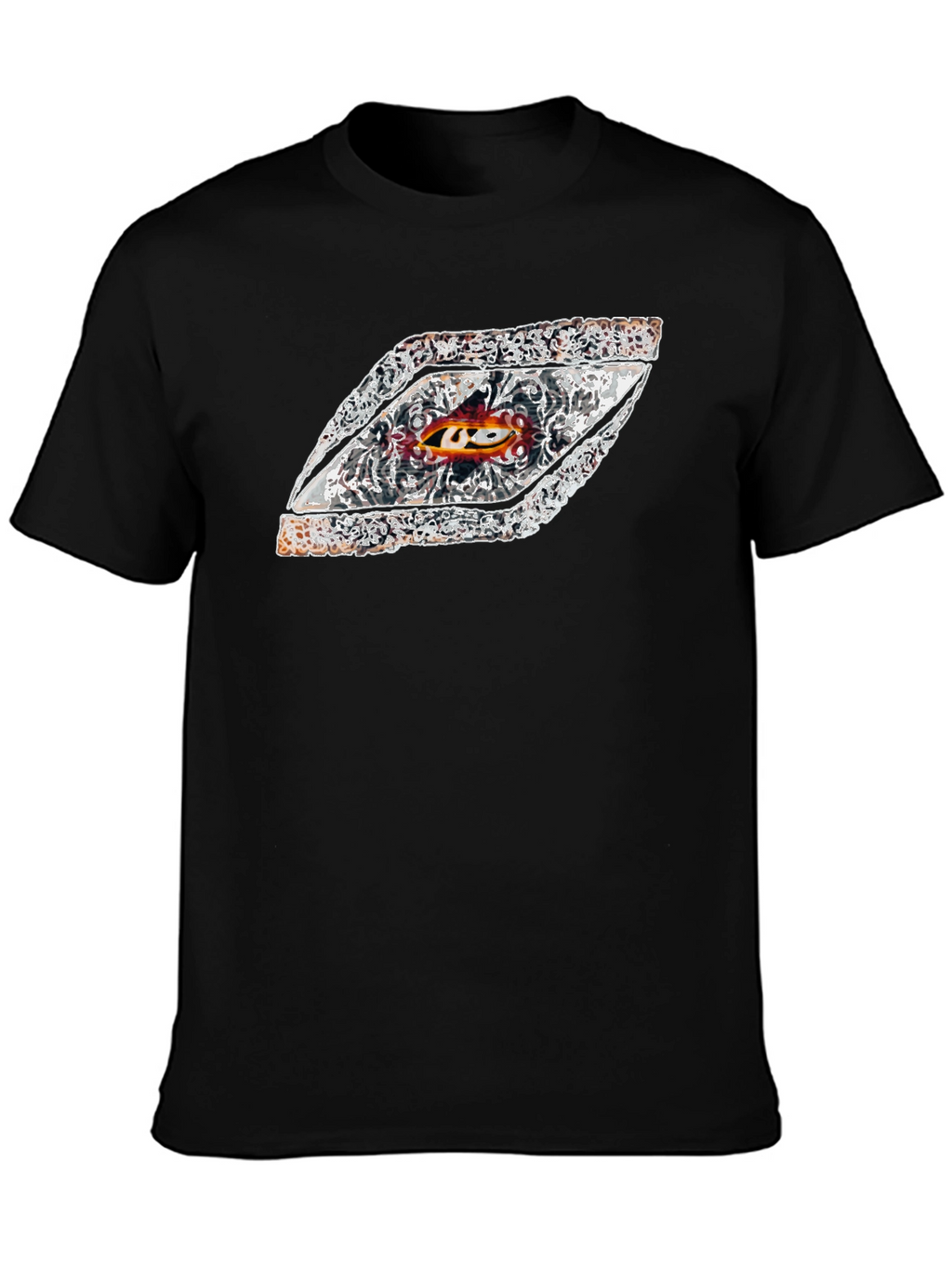Eye-Catching Graphic Tee - Black