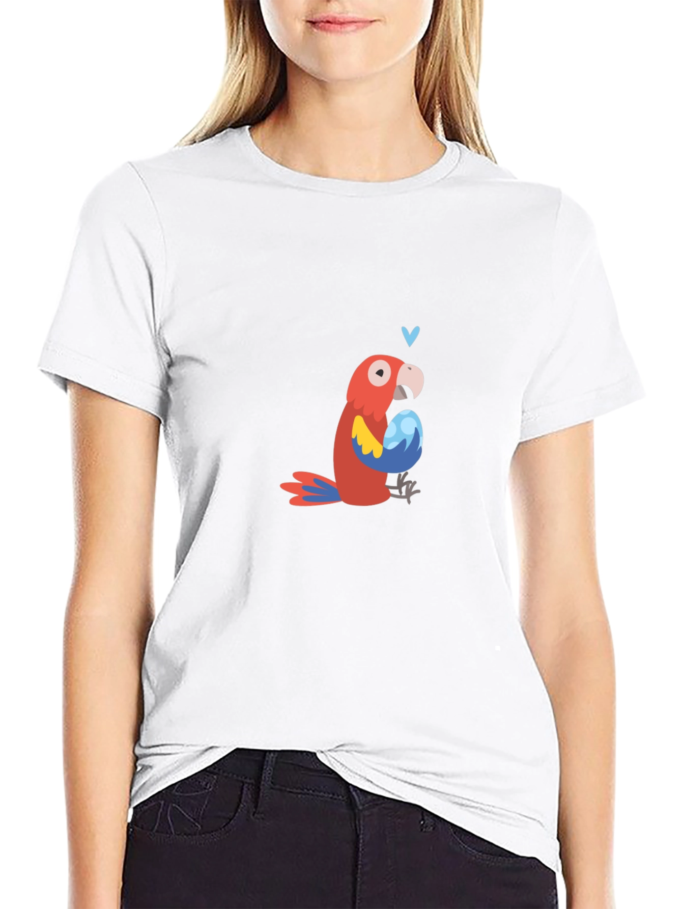 Parrot with Egg Graphic Tee