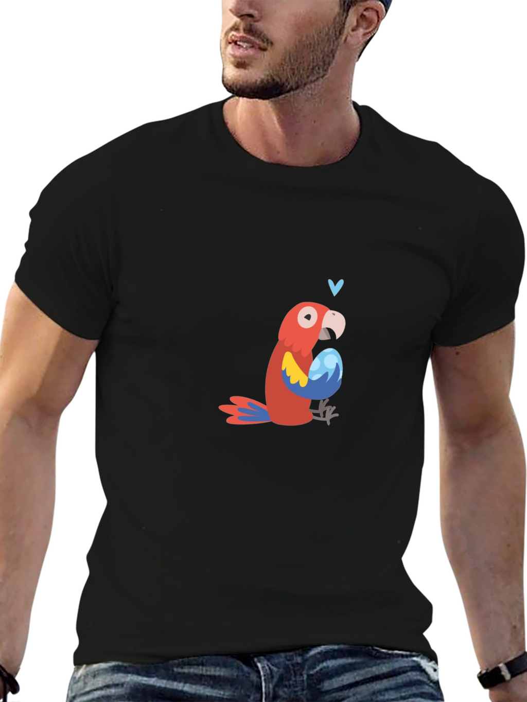 Parrot with Egg Graphic Tee