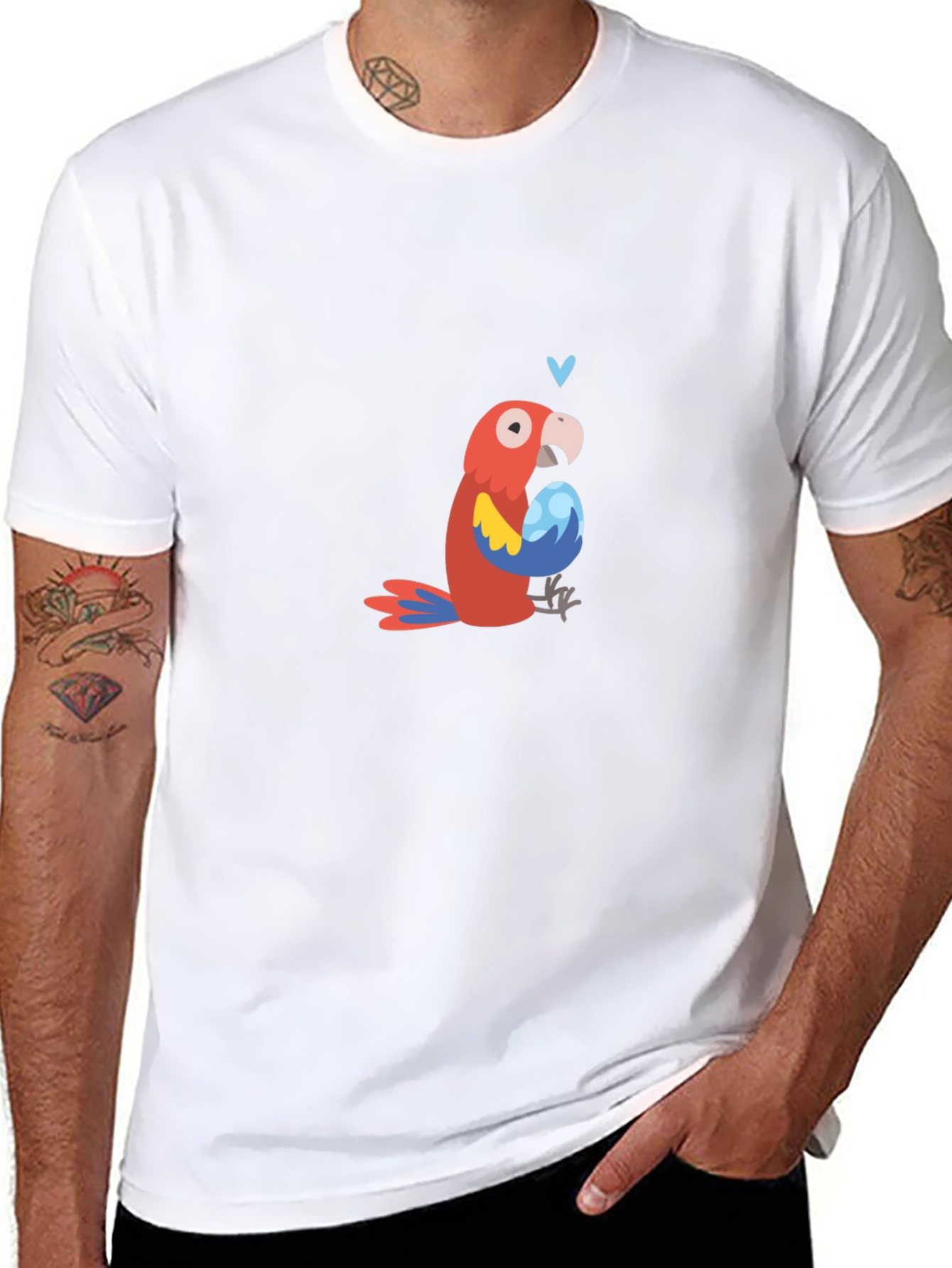 Parrot with Egg Graphic Tee