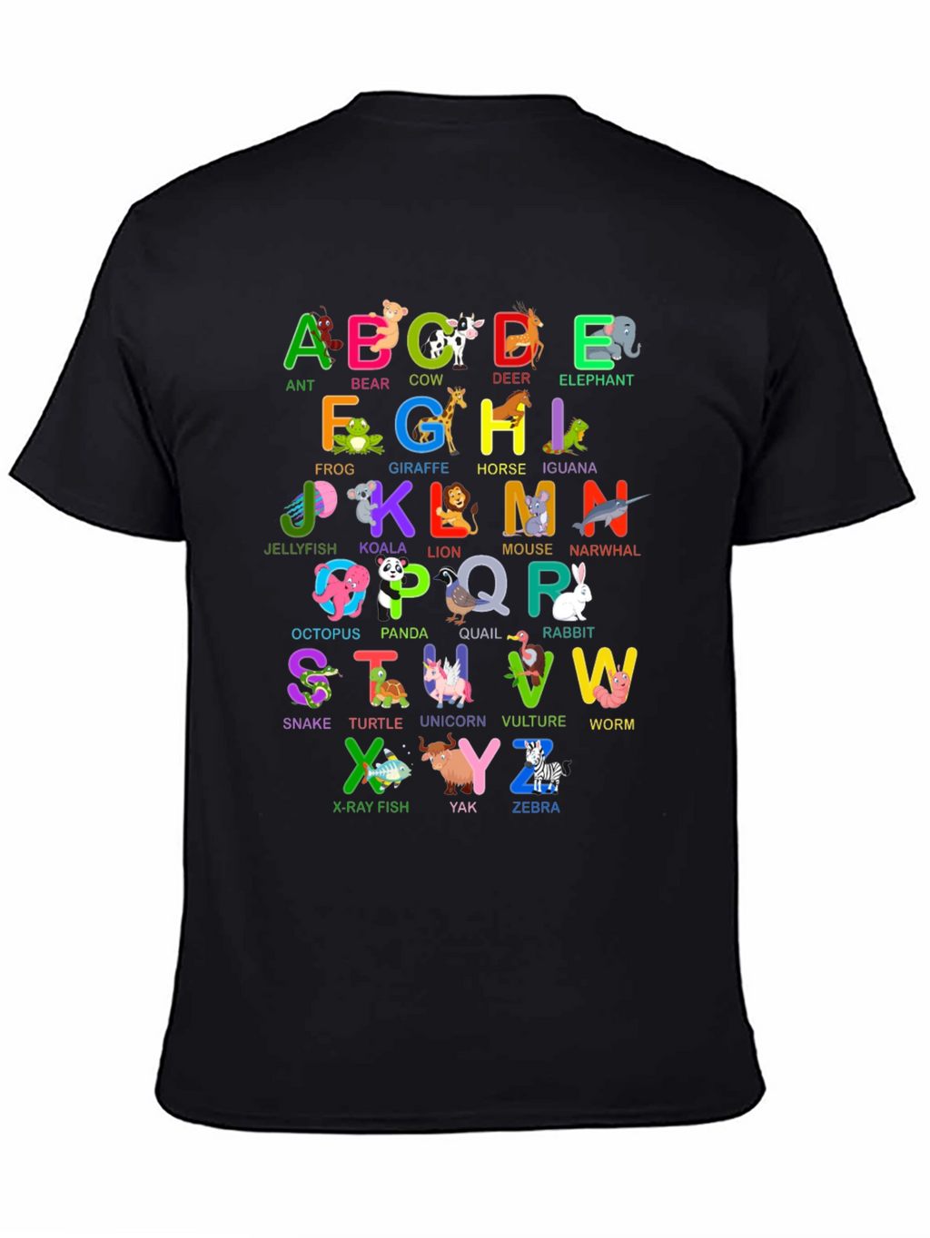 Animal Alphabet T-Shirt - Educational ABC Design