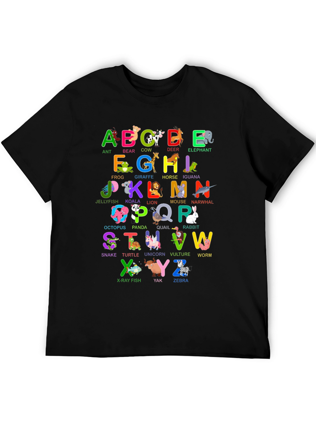 Animal Alphabet T-Shirt - Educational ABC Design