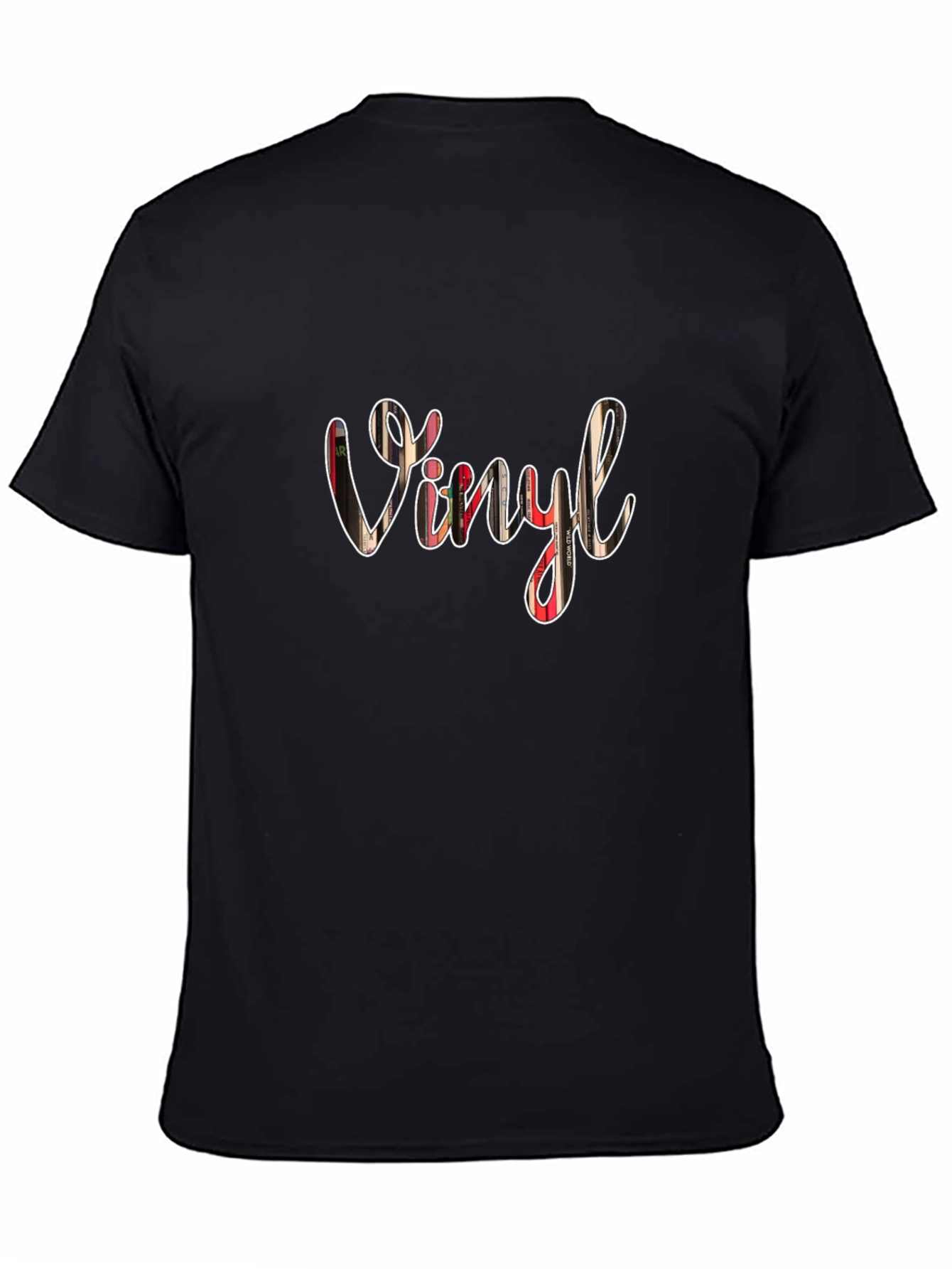 Vinyl Graphic T-Shirt - Black